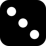 Dice F SVG Icon